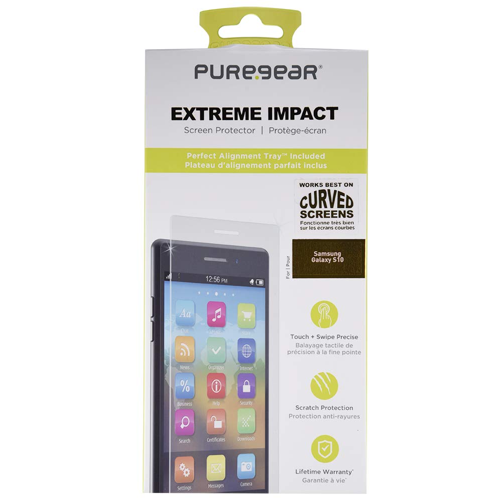 Puregear Roll-On Screen Shield Kit Extreme Impact Screen Protector Pet Film For Samsung Galaxy S10, Touch And Swipe Precision, L