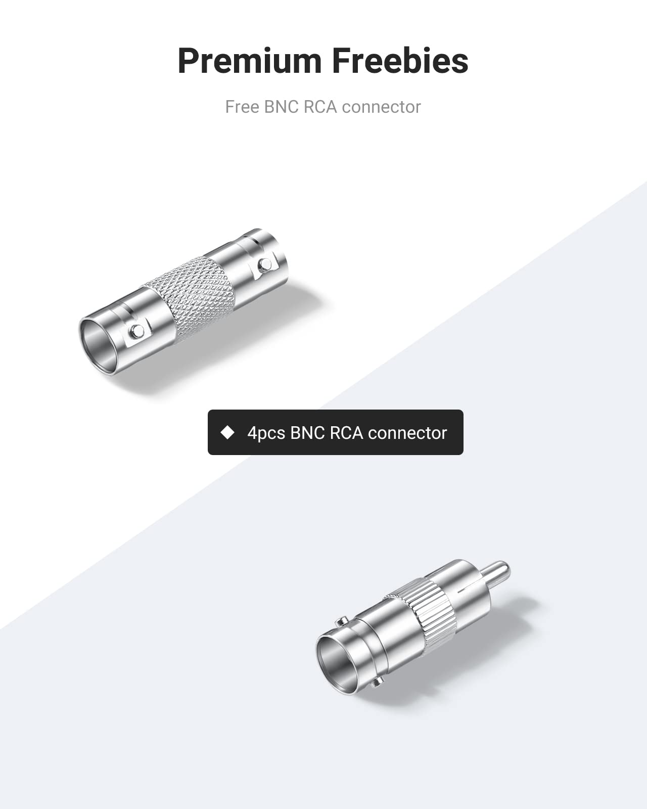 Annke 2 Pack Security Camera Cable 30M/100Ft All In One Bnc Video Power Cables, Bnc Extension Wire Cord For Cctv Camera Dvr Secu