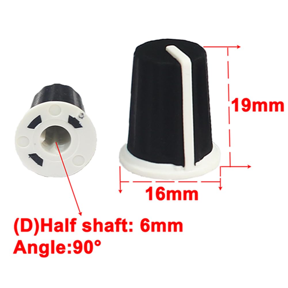 Wxyinspas 5Pcs Eq Rotary Knob Replacement Equalizer Potentiometer Fader Knobs Push Rod Cap For Dj Controller Mixer Console Pione