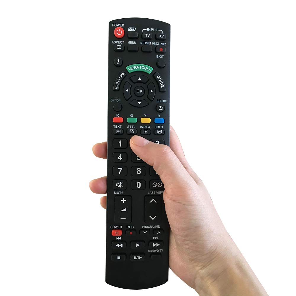 Universal Remote Control For Panasonic Tv Remote Control Works For All Panasonic Plasma Viera Hdtv 3D Lcd Led Tvdvd Playerav Rec