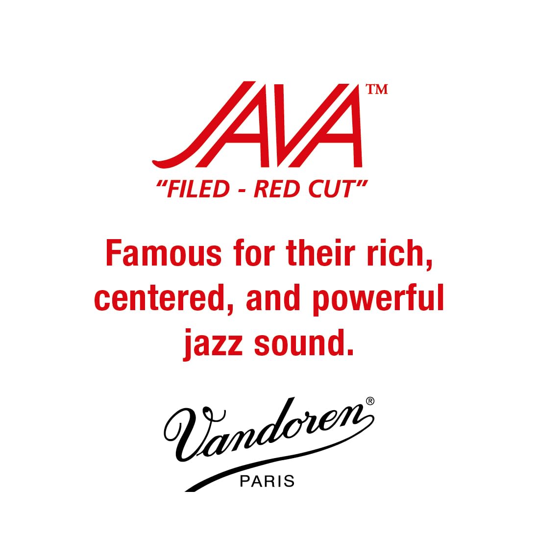 Vandoren Sr303R Soprano Sax Java Red Reeds Strength 3; Box Of 10