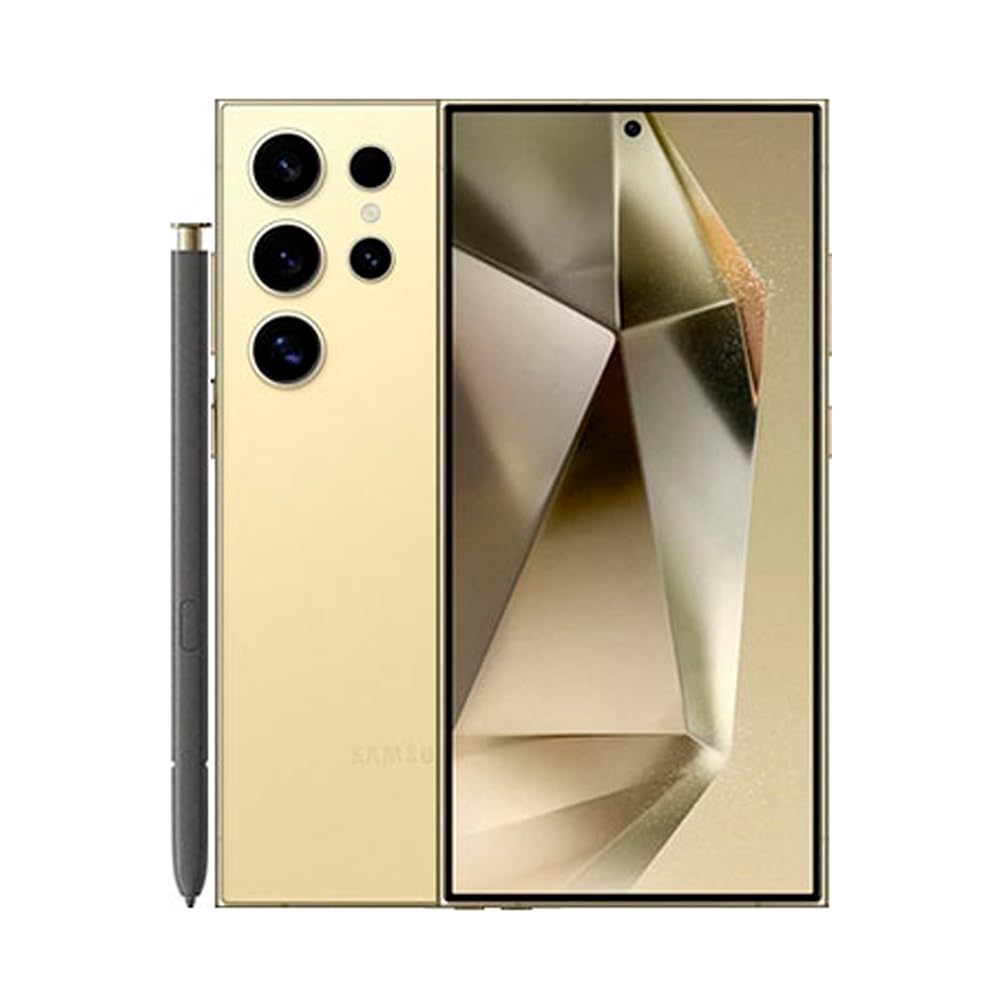 SAMSUNG Galaxy S24 Ultra Dual SIM SM-S928B/DS Dual Sim EU/UK Model 12GB Ram 256 GB Storage Factory Unlocked (Titanium Yellow)