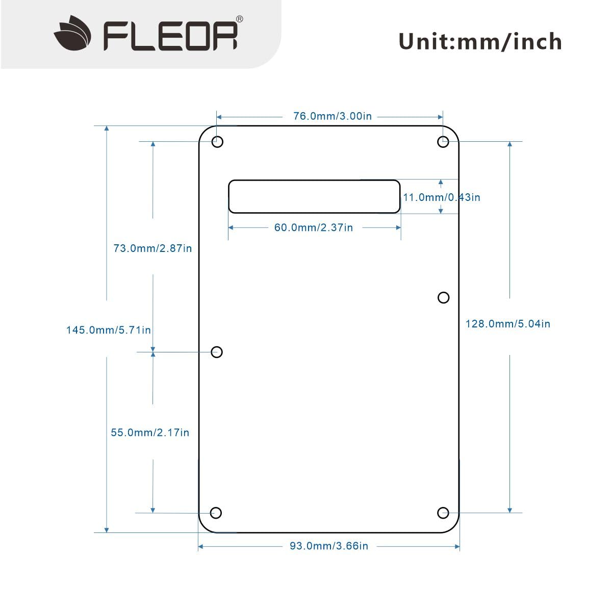 Fleor 3Ply Black Sss 8 Hole Vintage Strat Pickguard Backplate Tremolo Cavity Cover With Screw For Vintage Strat Style Guitar Par