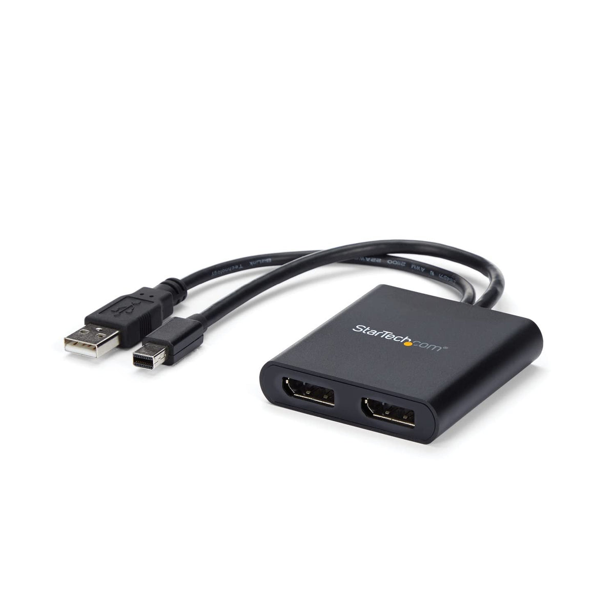 Startech.Com 2 Port Multi Monitor Adapter   Mini Displayport To 2X Displayport Mst Hub   Dual 4K 30Hz   Video Splitter For Exten