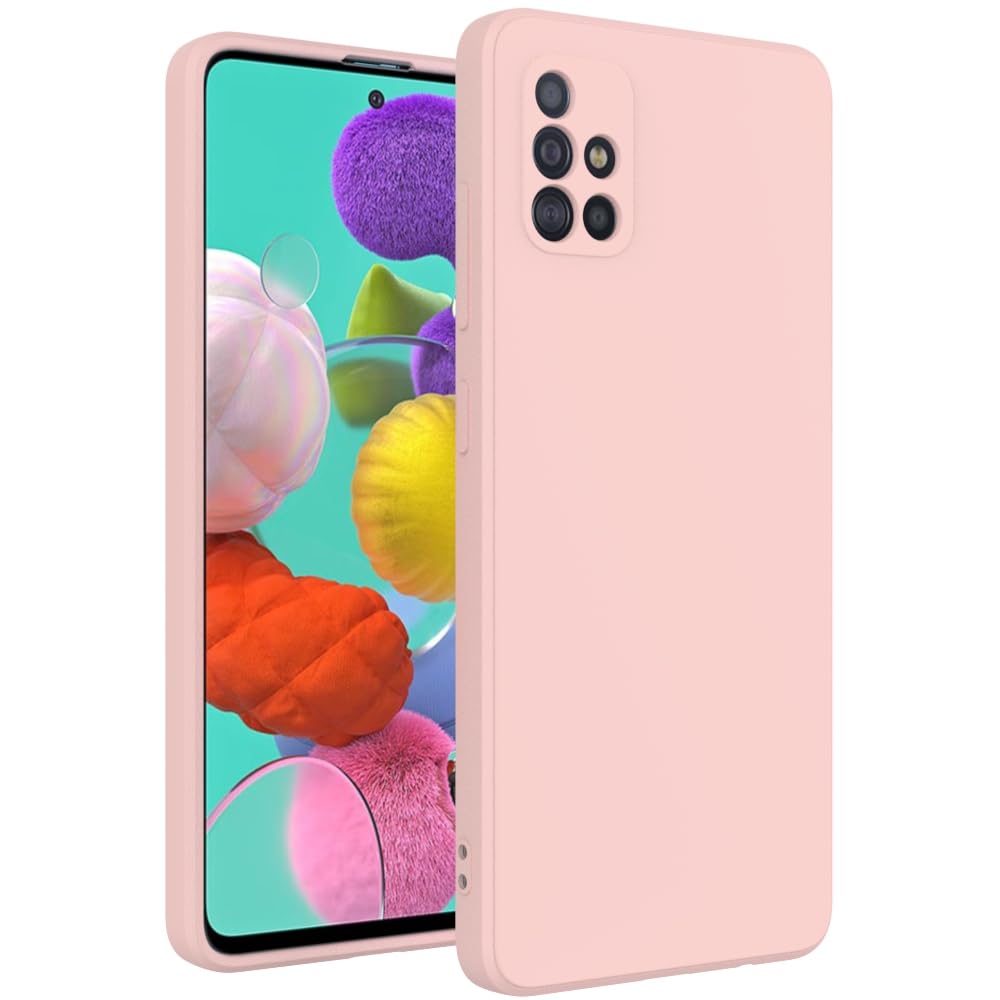 Wogroo For Samsung Galaxy A51 4G Case Pink, Scratch Resistant With Soft Touch, Slim Thin Phone Cover For Samsung Galaxy A51 4G