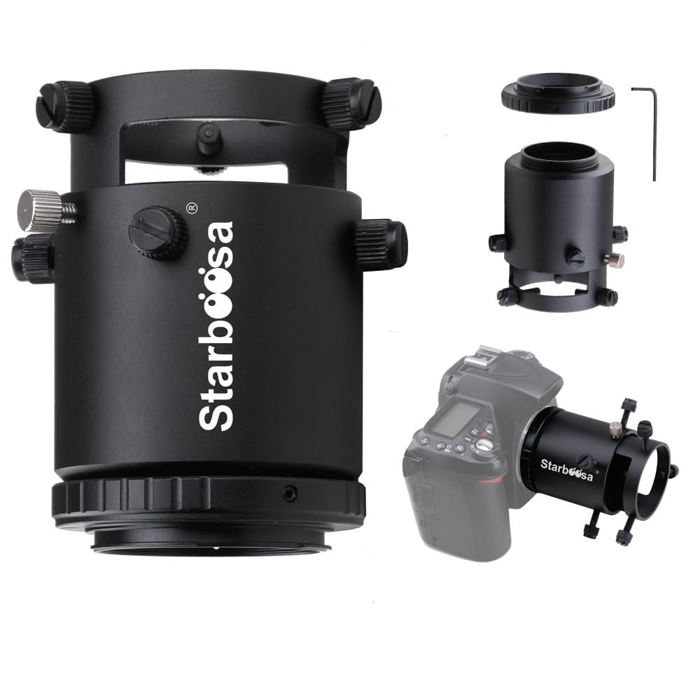 Starboosa Adjustable Extension Spotting Scope Camera Adapter Mount - For Nikon Slr Cameras - Includes T-Ring - Perfect For Birdi