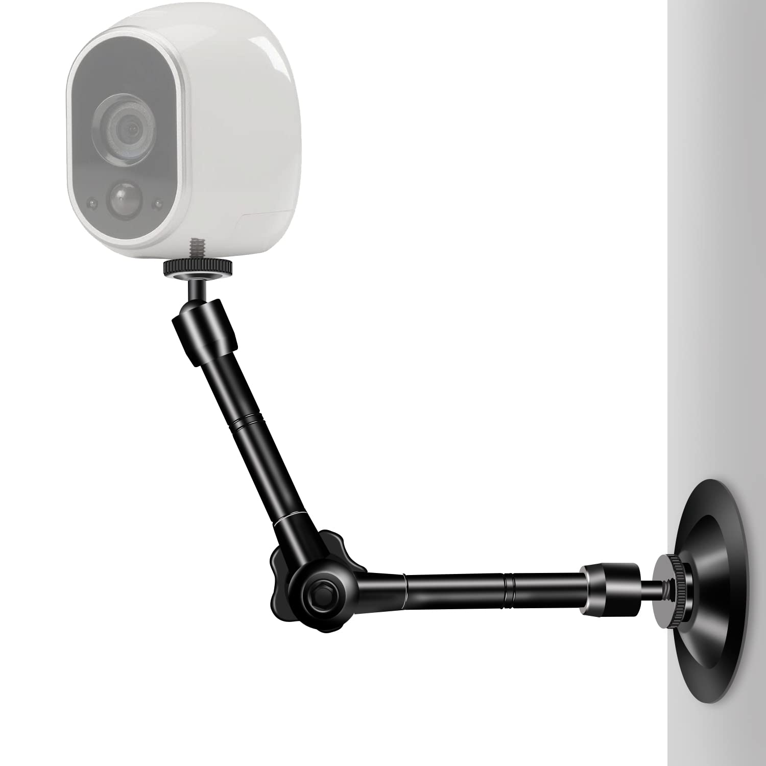 Uyodm 2 Pack Articulating Magic Arm Wall Mount Holder Stand Compatible With Cctv Pov Camcorders Cameras, Led Light, Video Lamp,Dslr,Flash,Digital Camera,Security Cameras