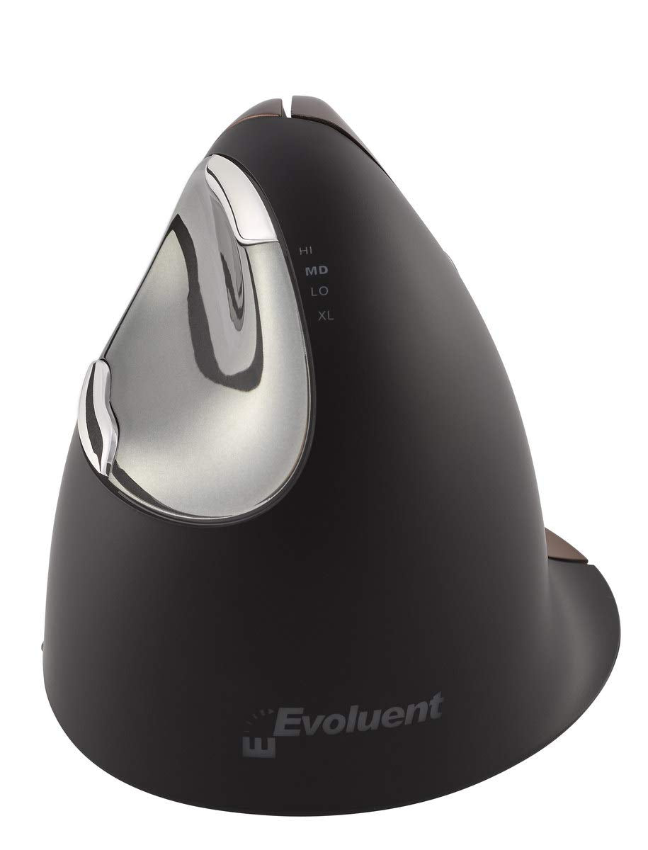 Evoluent Vm4Sw Verticalmouse 4 Right Hand Ergonomic Mouse With Wireless Connection (Small Size)