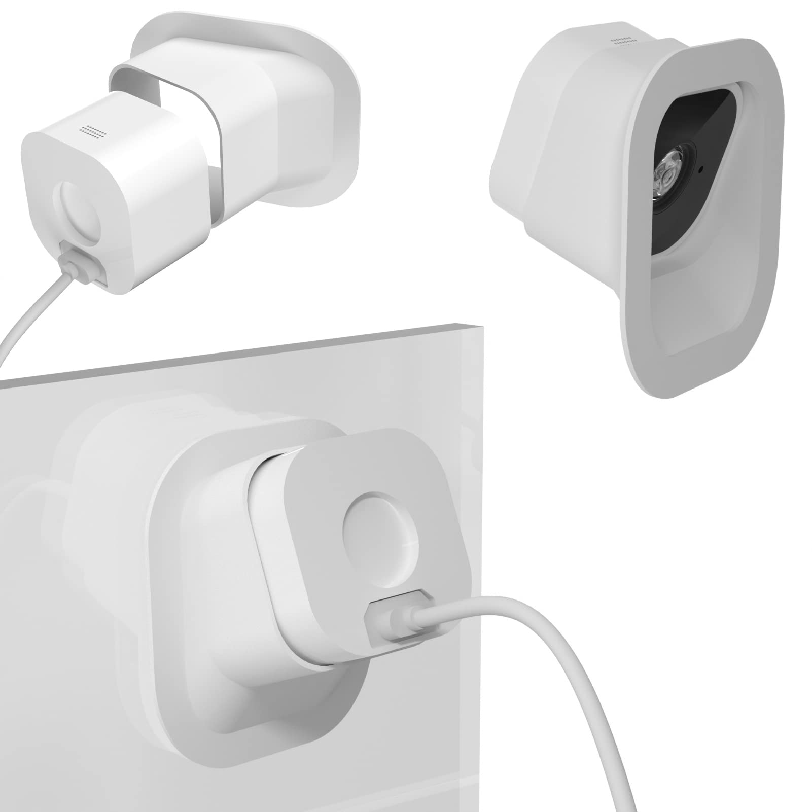 Teccle ( Pack Of 2 Angled Window Mount Bracket For Blink Mini, 20 Degrees Tilt (Up/Down/Left/Right), Get Tilt Viewing Angle (Not Compatible With Blink Mini 2)