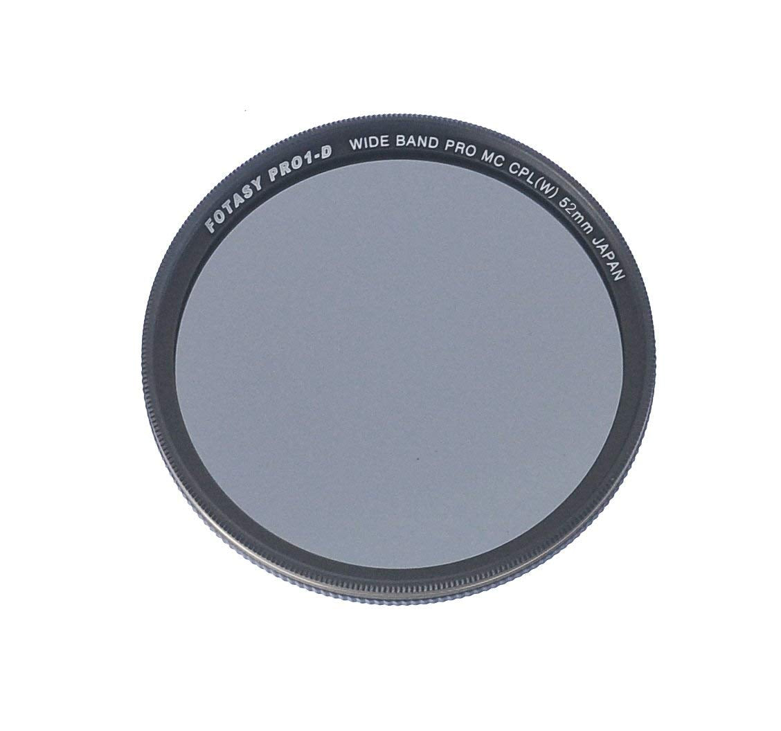 Fotasy 52Mm Ultra Slim Circular Pl Lens Filter, Nano Coatings Mrc Multi Resistant Coating Oil Water Scratch, 16 Layers Multi-Coa
