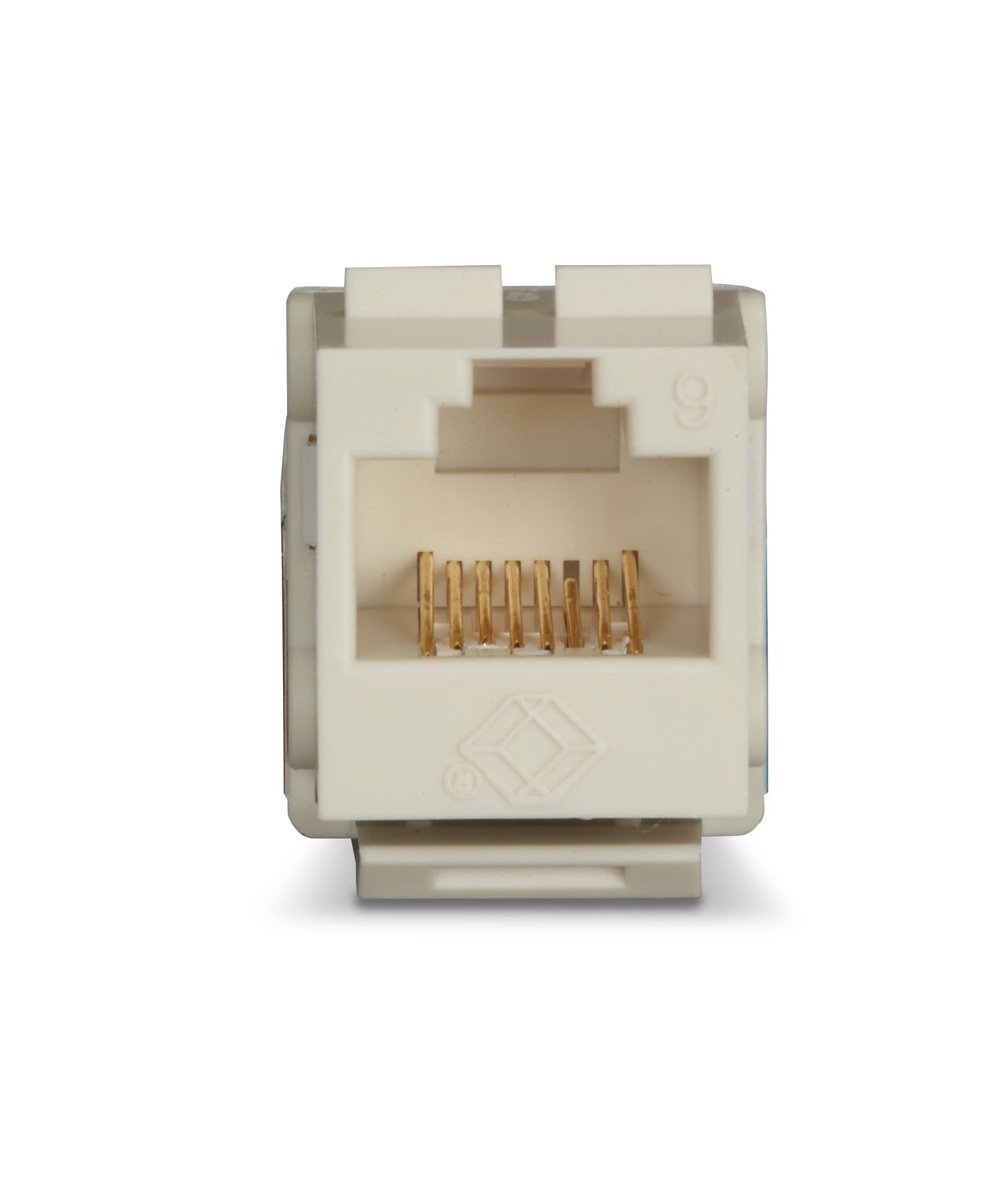 Cat6 Keystone Jack - Unshielded, 110 Punchdown Type, Taa, Office White
