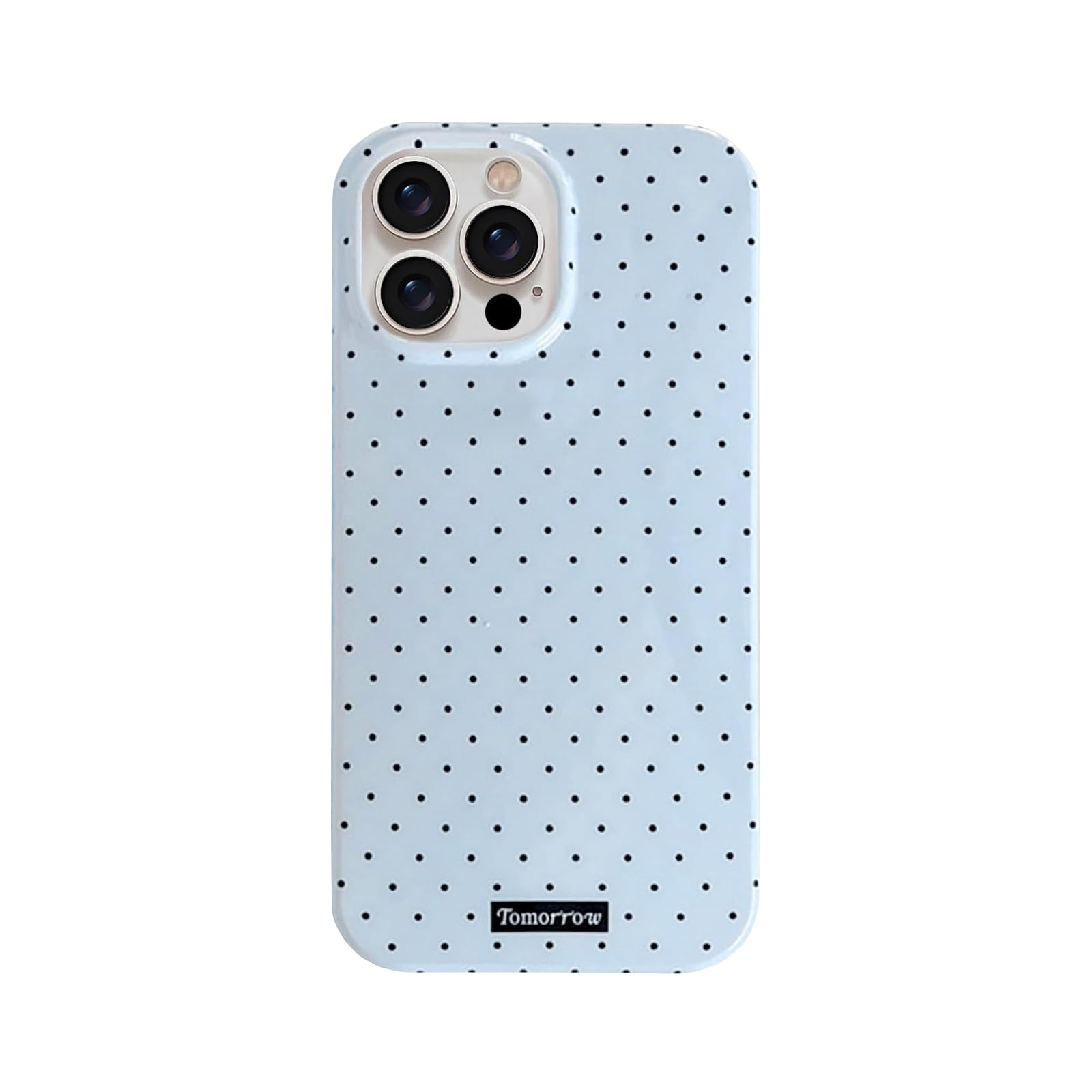 Faneiy for iPhone 15 Pro Max Case Cute Fashion Polka Dot Aesthetics Women Girly Stylish Protective Soft Shockproof Phone Case Bl
