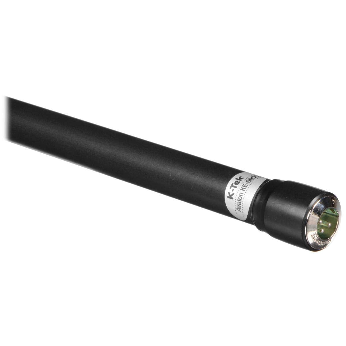 K Tek 2'.4'' To 5'.9'' 3 Section Aluminum Avalon Series Boom Pole With Internal Coiled Cable, Nuetrik Female Xlr With Swit, Bott