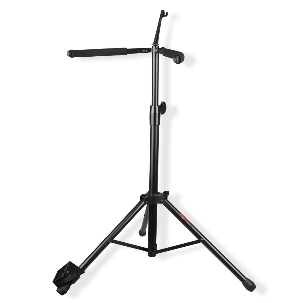 Mr.Power Adjustable Cello Stand With Bow Hook, Foldable Tripod Support For 1/2, 1/4, 4/4, 3/4, 1/8, 7/8 Full Size, Floor Steel H
