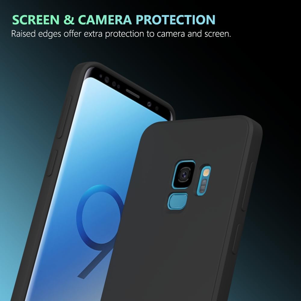 Wogroo For Samsung Galaxy S9 Case Black, Scratch Resistant With Soft Touch, Slim Thin Phone Cover For Samsung Galaxy S9