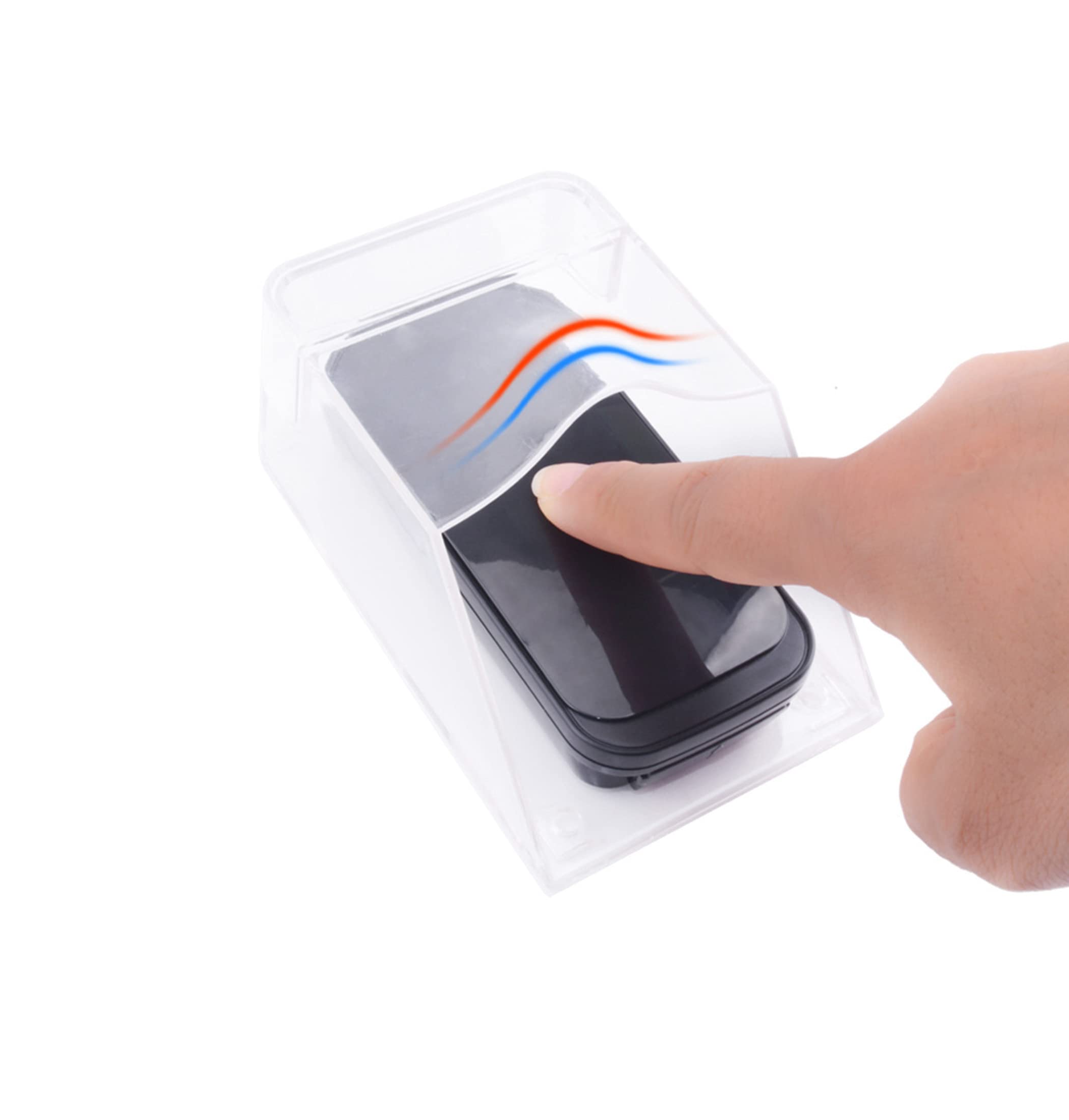 Zuyook Pc Waterproof Doorbell Cover, Transparent Rainproof Wireless Doorbell Waterproof Splashproof Box(Doorbell Not Included) F