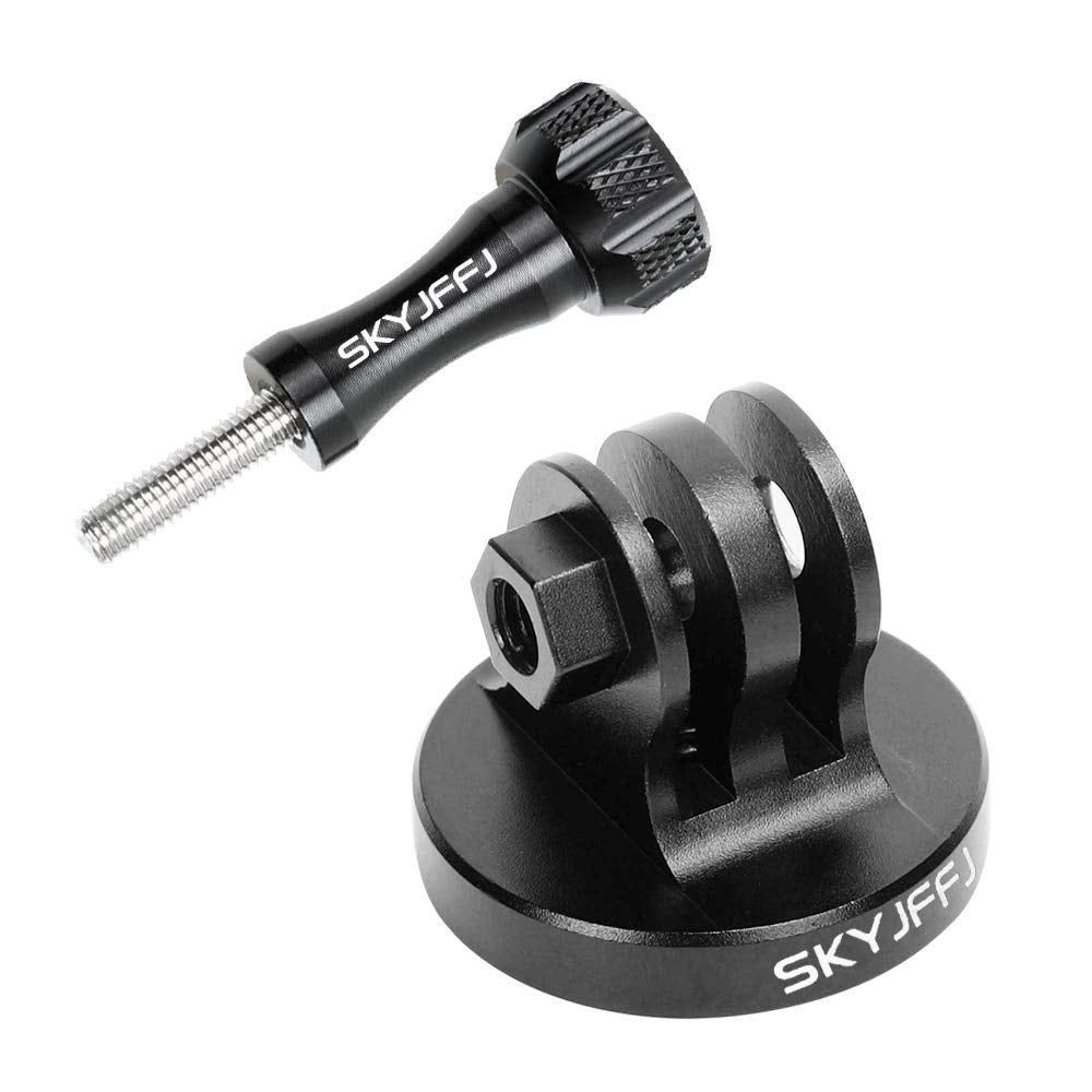 Skyjffj Aluminum Tripod Adapter Attachment  Bolt  Adapter For Monopod Mount With Aluminum Cnc Thumbscrew Compatible Action Camera Gopro Hero 8/9/10/11/12 Tripod Mount Dji Osmo