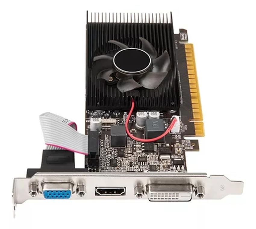 Xuanmo Nvidia Geforce 2.0 Gt610 Low Profile Pc 2Gb Graphics Card 64Bit 810Mhz, 2560X1600 Pc Video Card, Pci Express 2.0, Dvi Vga