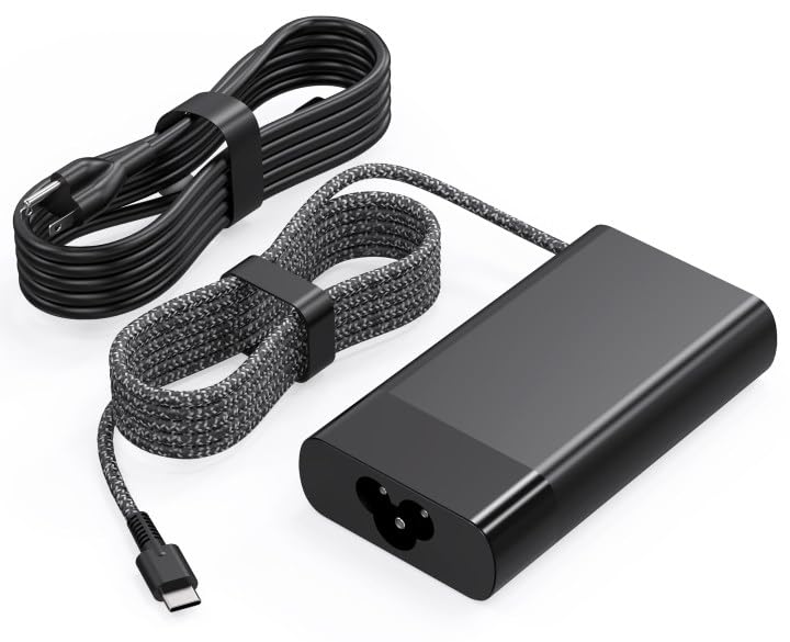 New Slim 65W Usb C Laptop Charger Replacement For Hp Chromebook Charger,Hp Spectre X360,Hp Elitebook X360,Elitebook, Elite X2,Envy,Probook Travel Fast Charging Type C Power Cord Supply