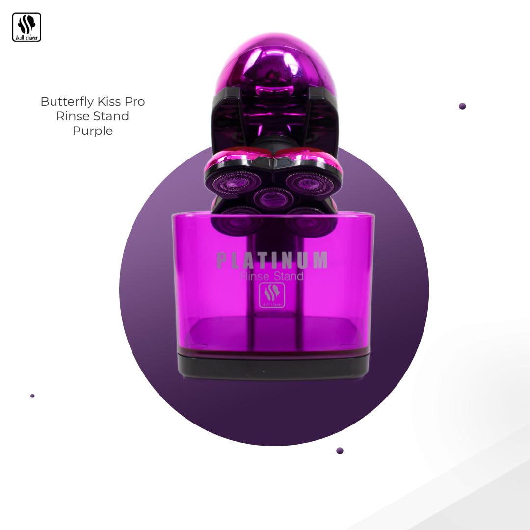 Skull Shaver Butterfly Platinum Rinse Stand   Purple