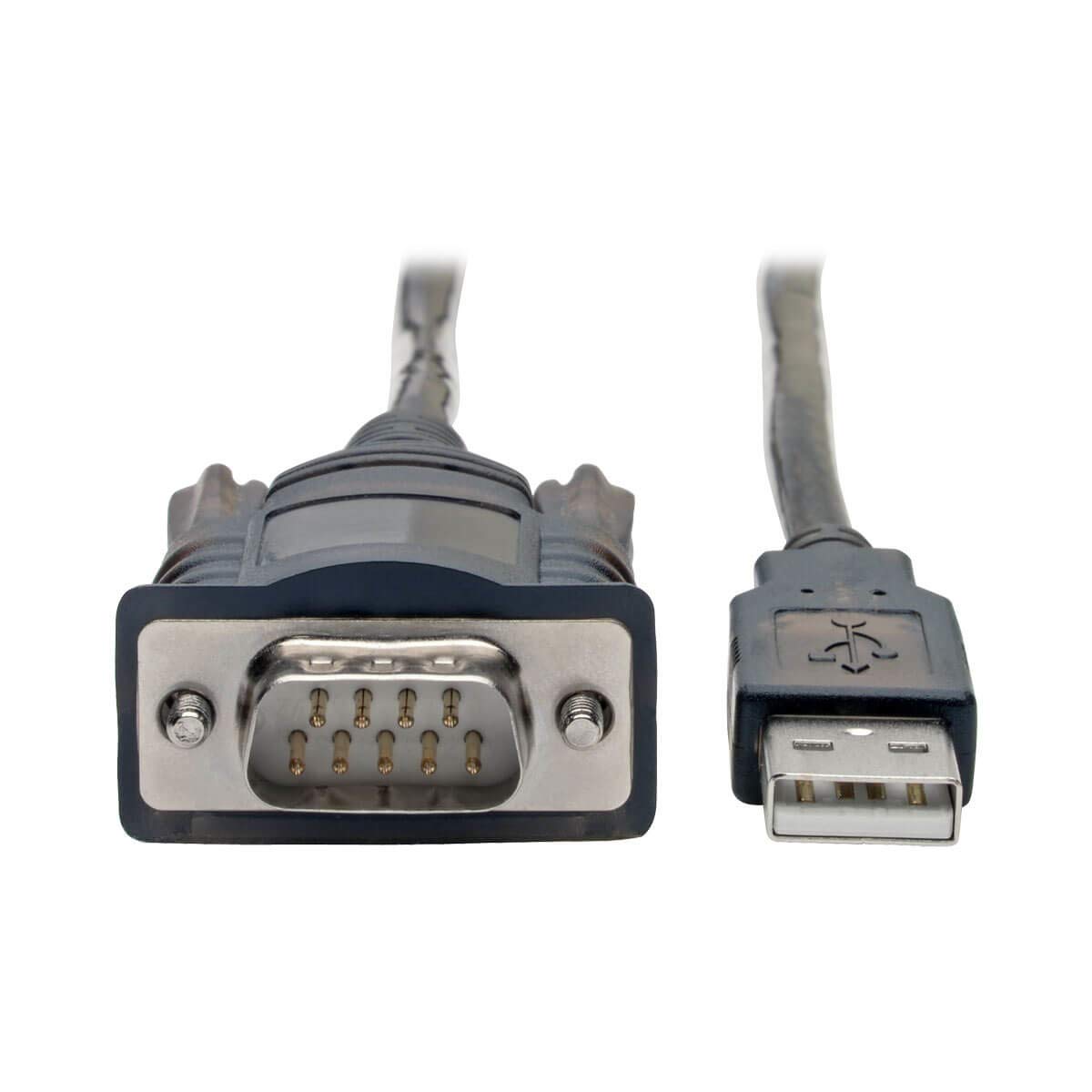 Tripp Lite USB to Serial RS-232 Adapter Cable FTDI U209-005-COM with COM Retention Black 5ft