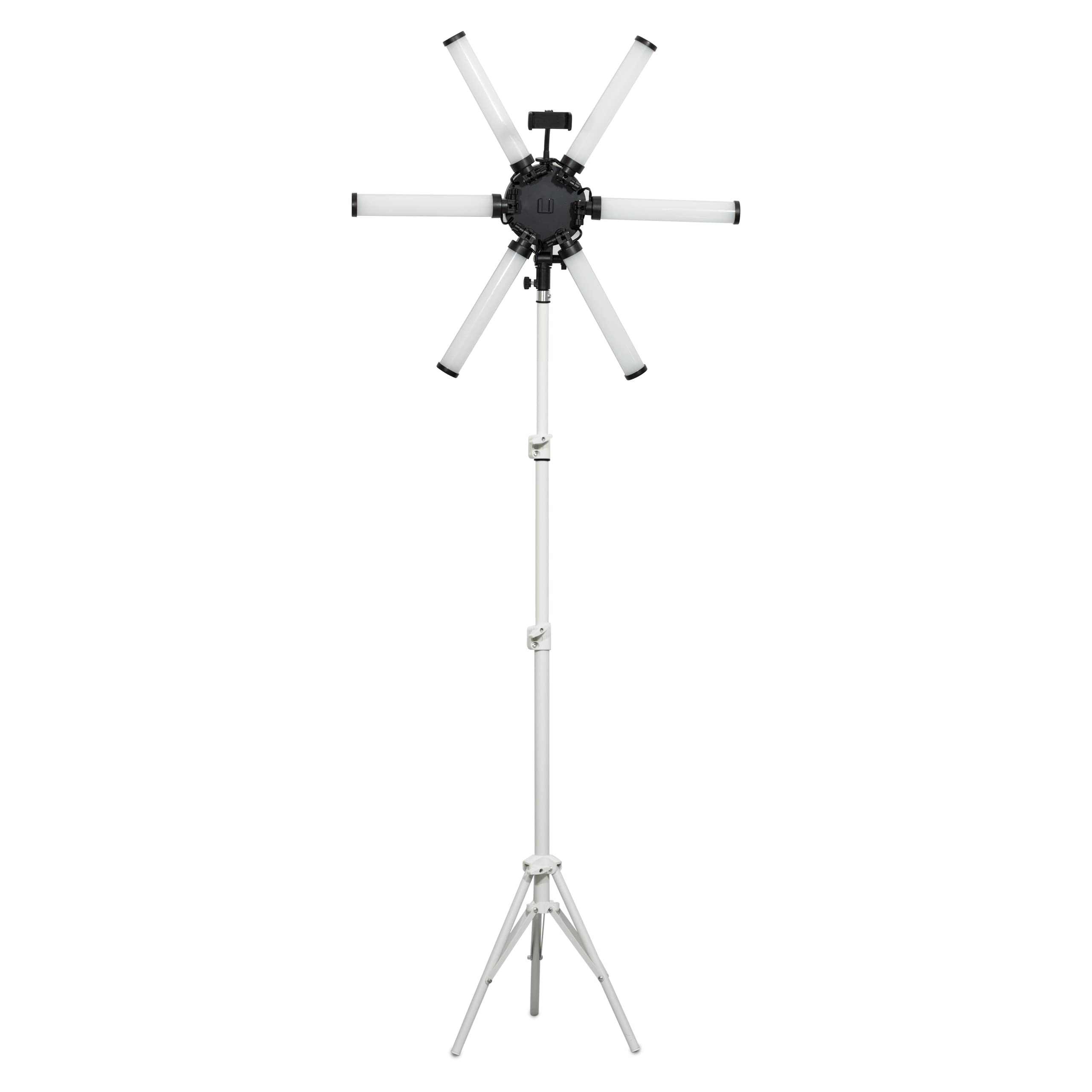 Neatfi (New Model) Supreme Six Arms Led Fill Light, 5800 Lumens, 54W, Dimmable, 3 Light Colors For Video & Photography With Adju