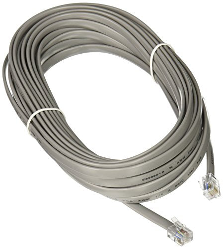 C2G 08133 Rj12 Modular Telephone Cable, Silver (25 Feet, 7.62 Meters)