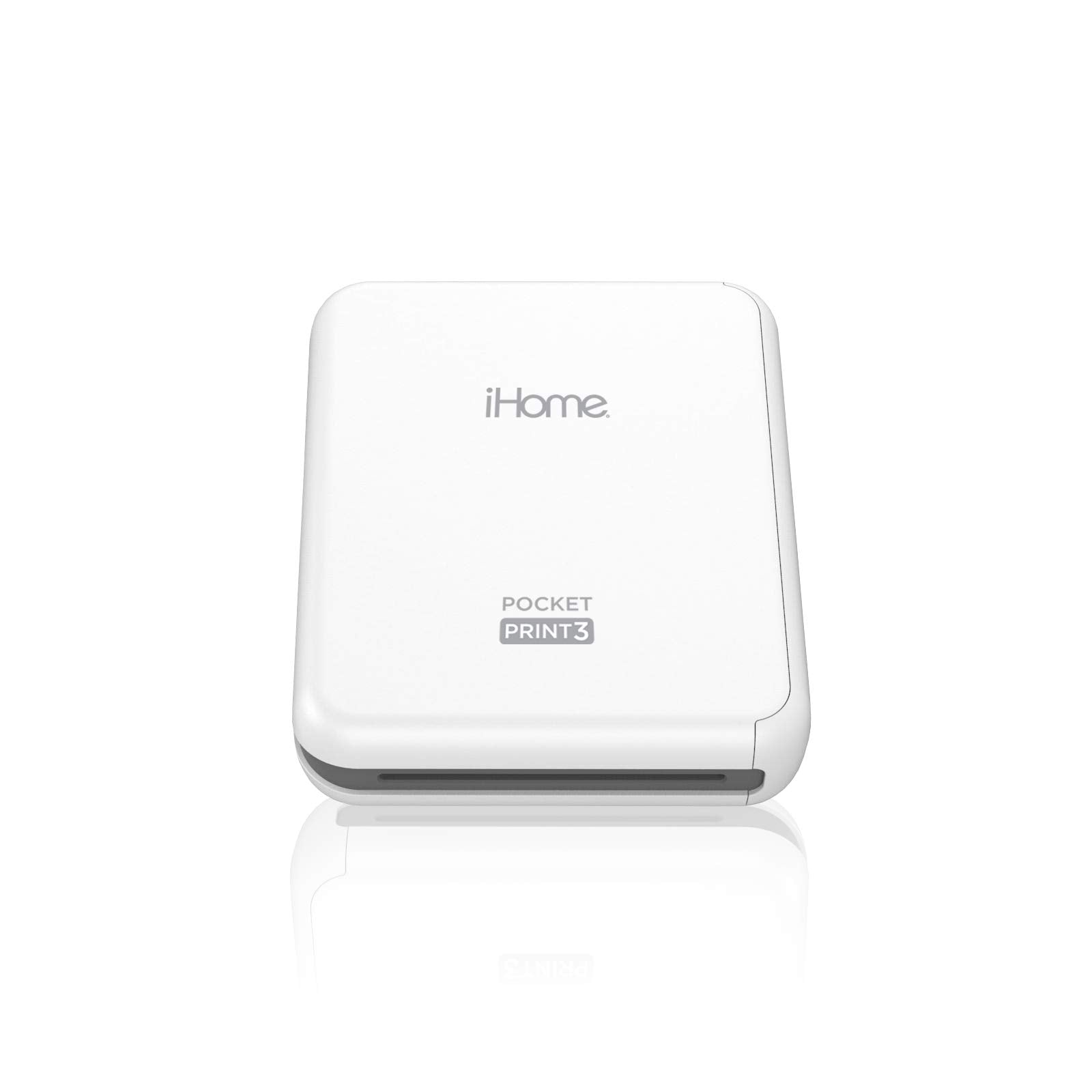 Ihomea Pocketprint3A Mobile Photo Printer Square 3X3 Inch Printouts (White)