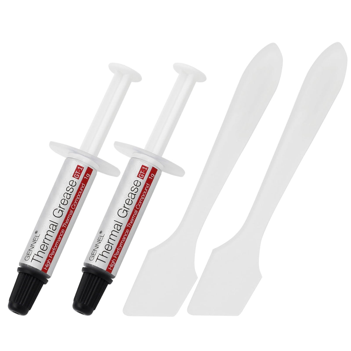 Gennel 2 Pack Gt 1 Silver Cpu Thermal Paste (1G*2), High Performance Thermal Compound Paste, Heat Sink Compound, Ultra Low Therm