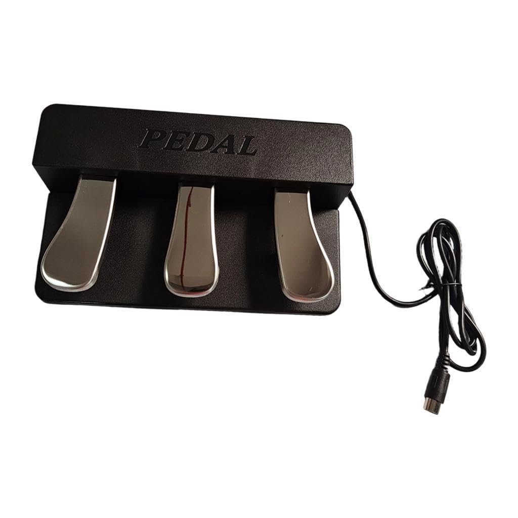 Ujeavette 3 Pedal Board Replaces Soft & Sostenuto & Sustain Pedal For Midi Controllers