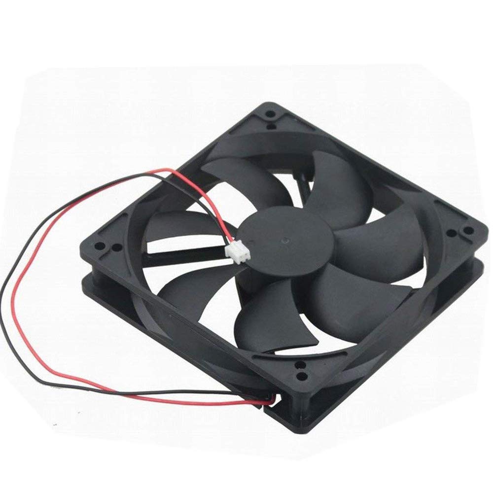 Aisibo Dc Cooling Fan Brushless Fan Computer Fan Case 5 Inch Ball Bearing Exhaust Fan 12025 120Mmx120Mm X25Mm (Dc12V 0.33A)