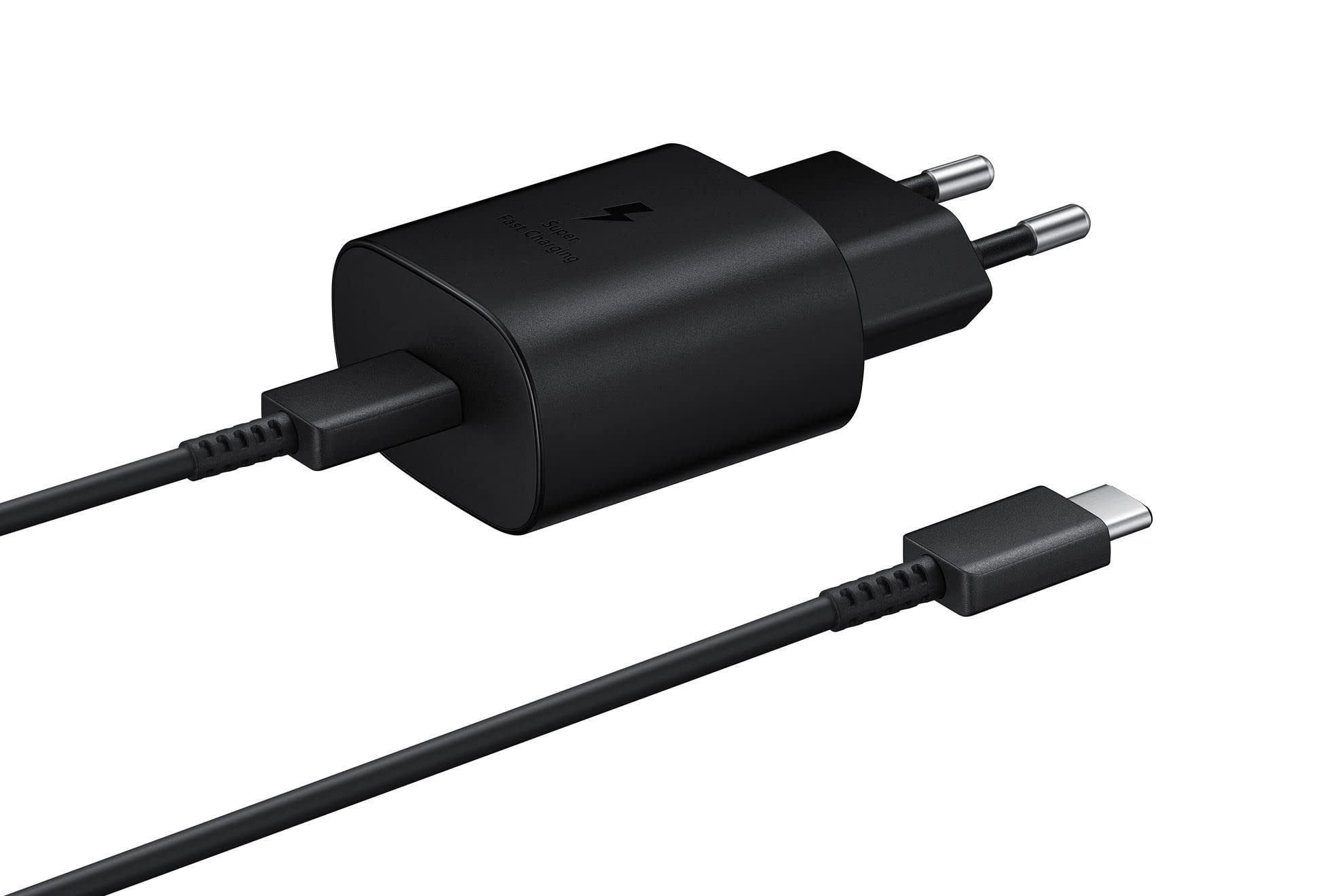 Samsung Ep-Ta800Xbegww Charger, Usb Type A (25W), Fast Charging Technology, Black - Type C Cable Included