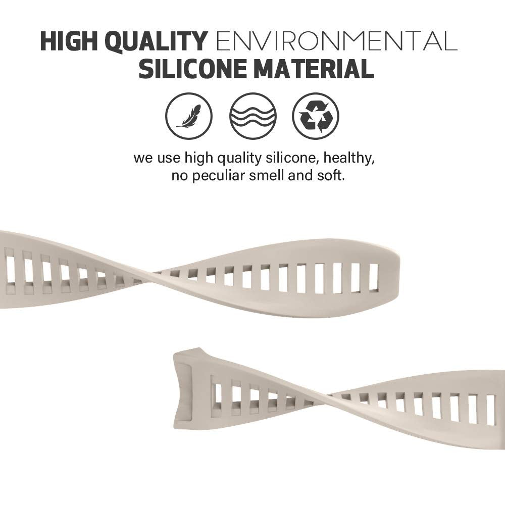 Ancool For Garmin Instinct Watch Bands,Soft Silicone Straps For Garmin Instinct Replacement Bands Compatible With Instinct 2/Ins