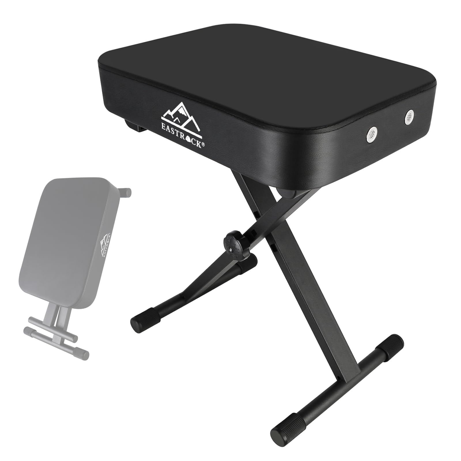 Eastrock Piano Bench,Adjustable Piano Keyboard Bench, X Style Stool Chair Seat For Electronic Keyboards & Digital Pianos,3 Inch