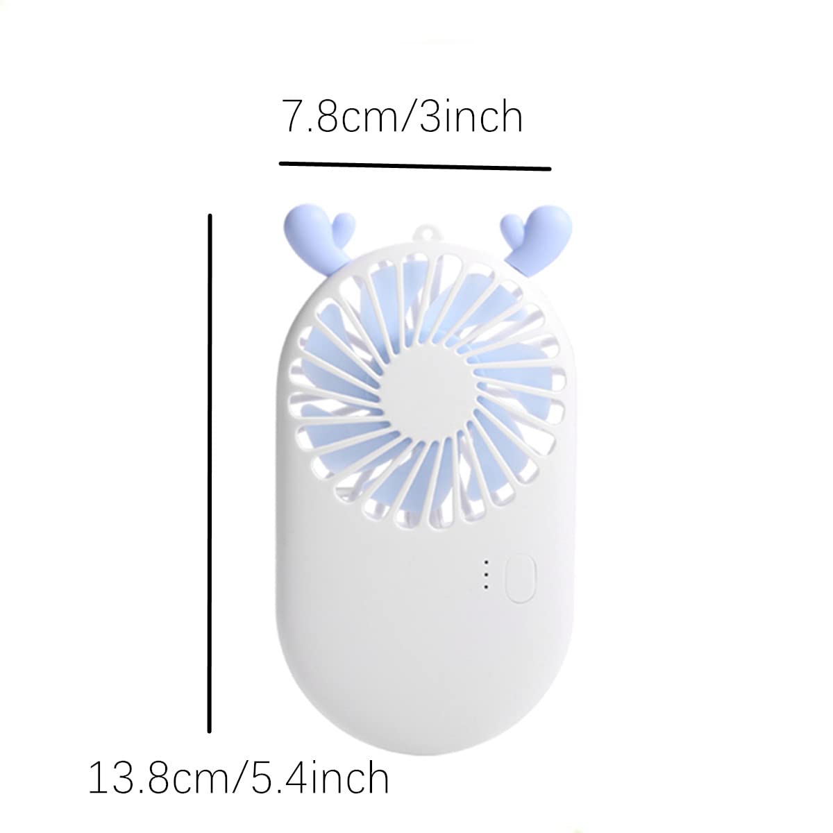 Ruitasa Usb Rechargeable Fan Pocket Fan, Mini Portable Fan Powerful, Handheld Mini Usb Fan 3 Speeds Adjustable Design Suitable F