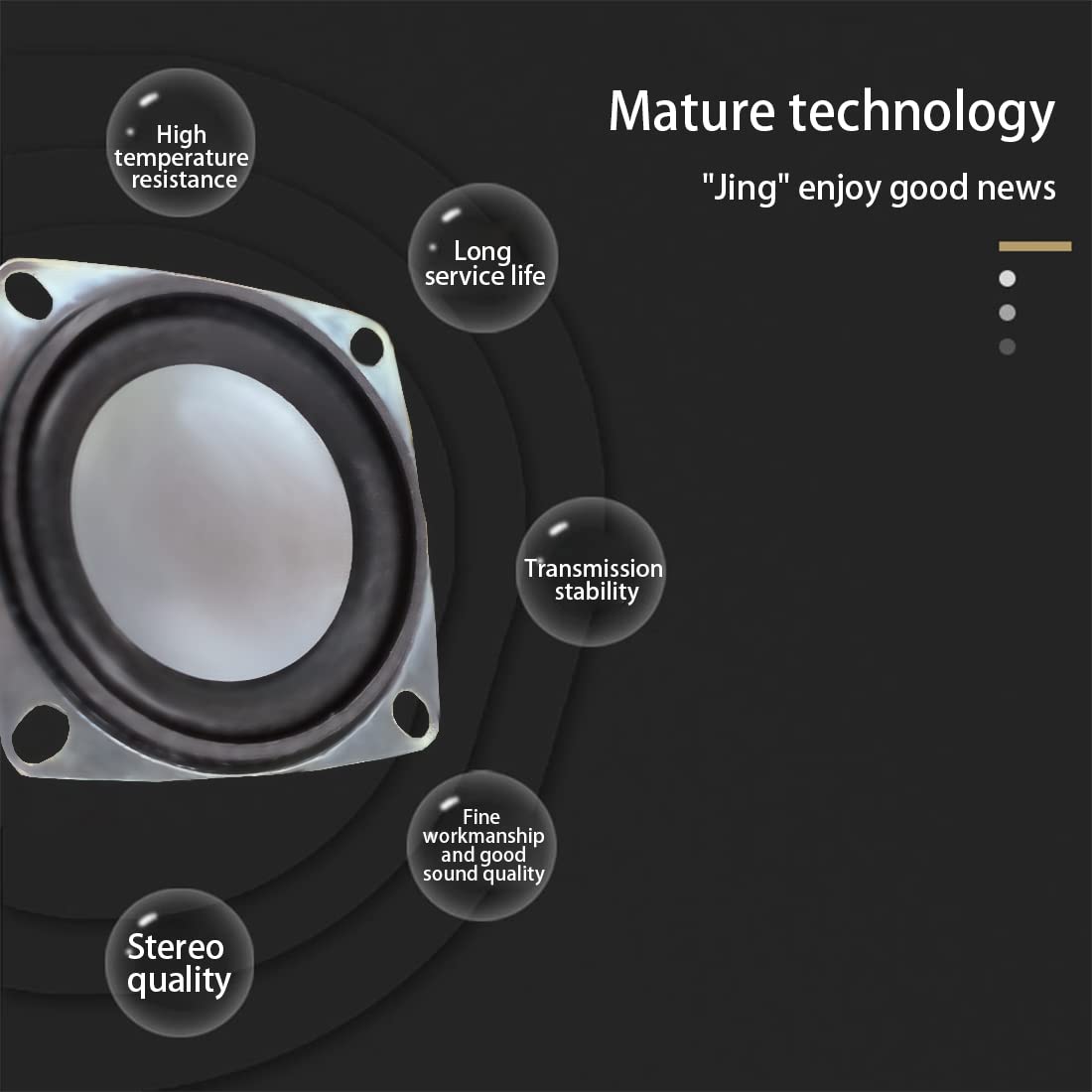 Gikfun 2 4Ohm 3W Full Range Audio Speaker Stereo Woofer Loudspeaker For Arduino (Pack Of 2Pcs) Ek1725