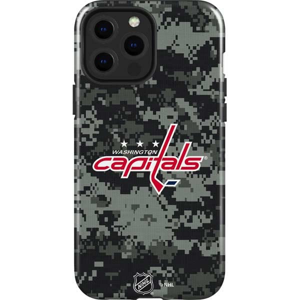 Skinit Impact Phone Case Compatible With Iphone 13 Pro Max   Officially Licensed Nhl Washington Capitals Camo Design