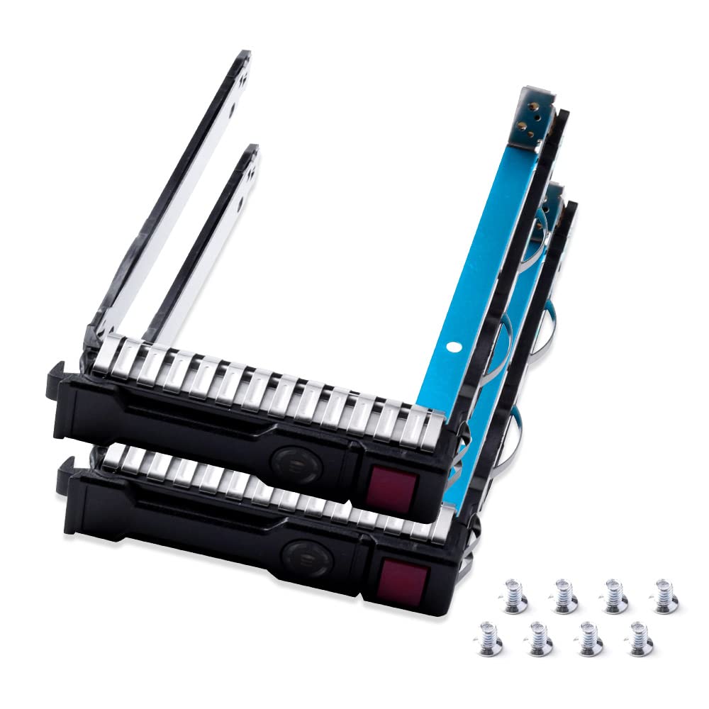 2Pcs Pack 2.5'' Inch 651687 001 651699 001 Hard Drive Tray Caddy Compatible With Hp G8 G9 Dl120 Dl160 Dl180 Dl360 Dl380 Dl320E D