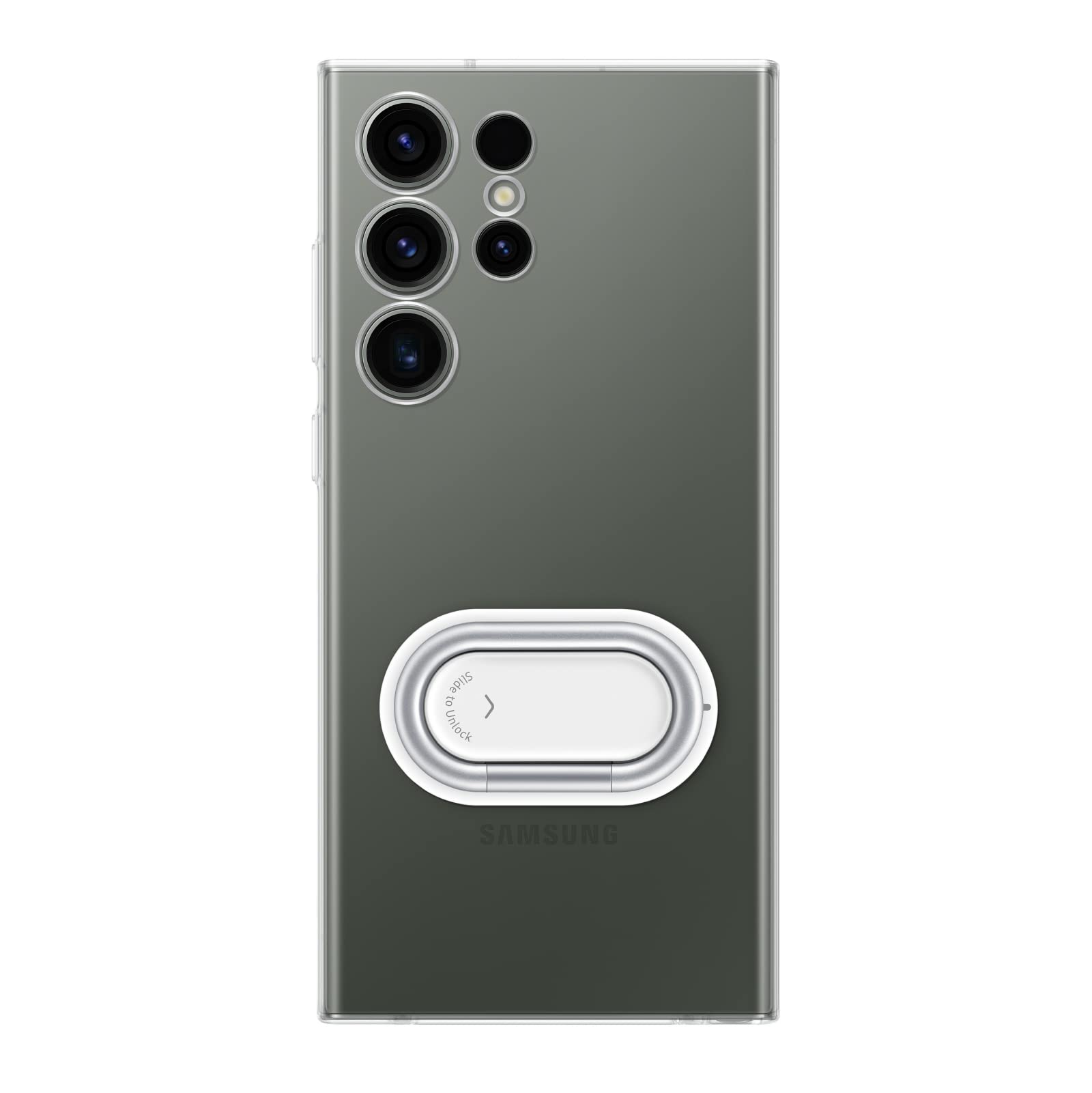 Samsung Galaxy S23 Ultra Clear Gadget Phone Case, Protective Cover W/Grip, Kickstand, Premium Material, Detachable Mount For Acc