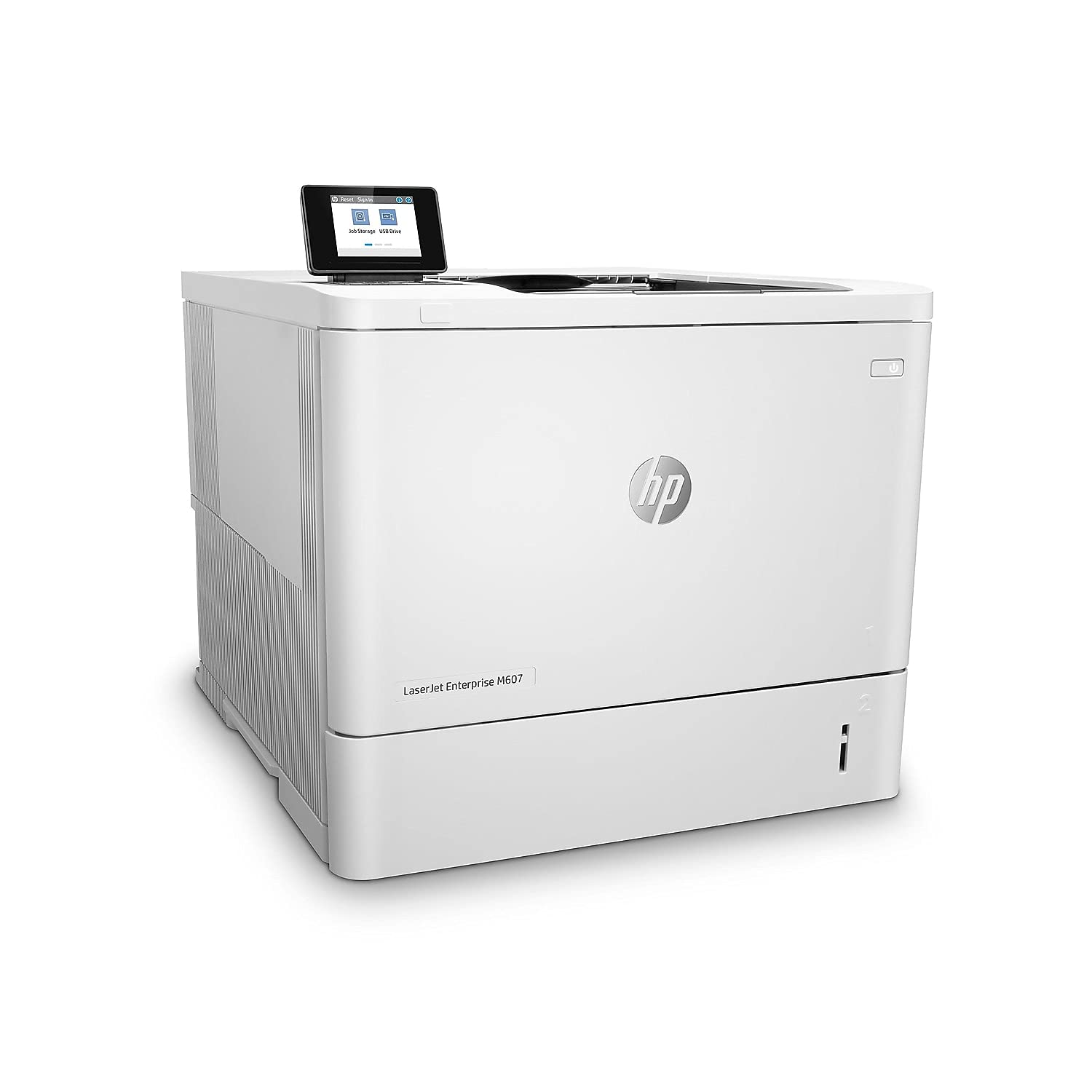 Hp Laserjet Enterprise M607Dn (K0Q15A), Duplex Monochrome Laser Printer - Ethernet And Wi-Fi Connectivity, White