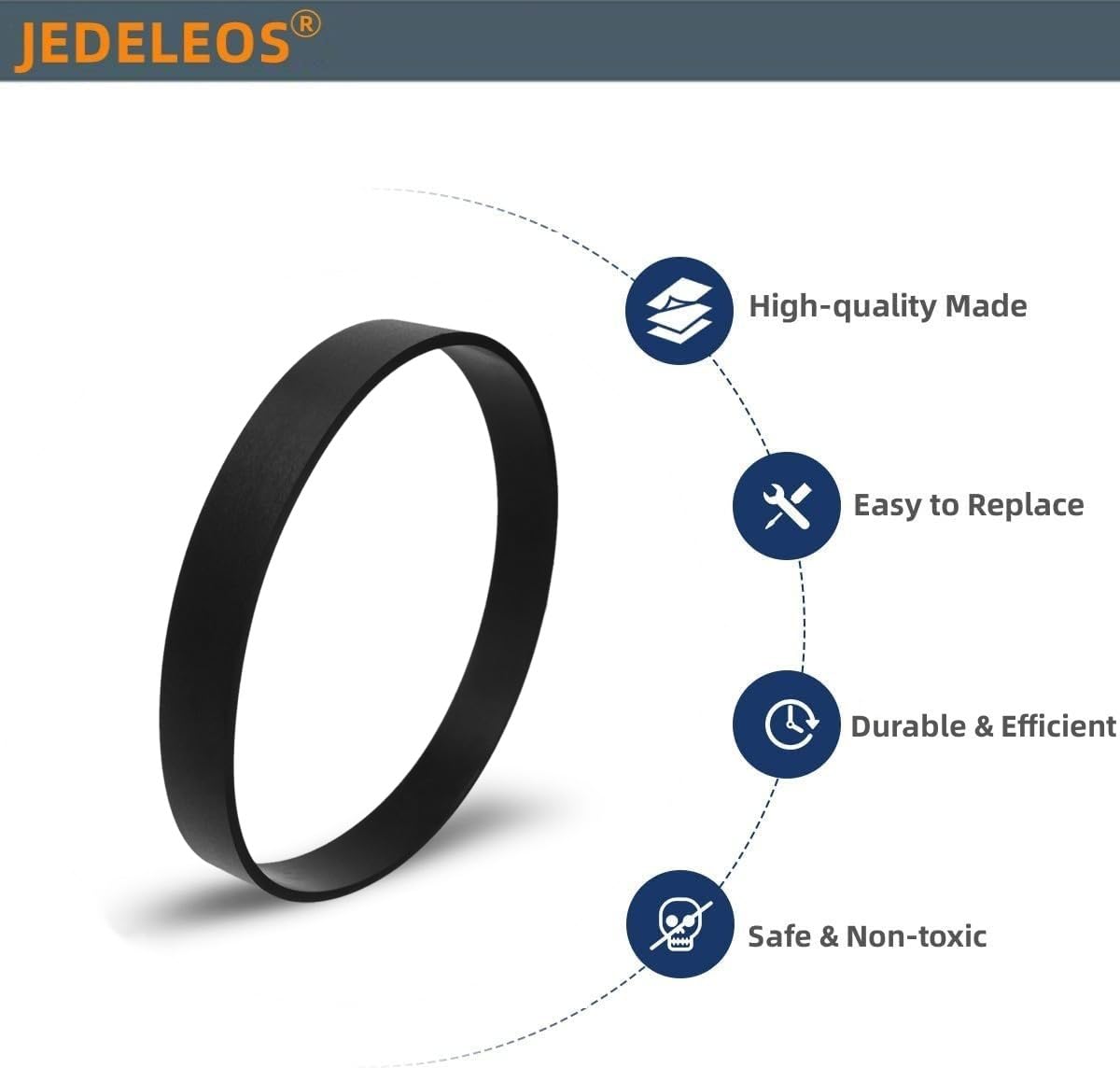 Jedeleos Brush Roller Belt For Bissell 2252 2253 2254 22543 2255 2256 2258 2259 2260 2316 1327 1333 1790 1792 1793 Powerlifter A