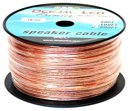 500-Foot 2-Conductor 18 Gauge Stranded Speaker Hookup Cable