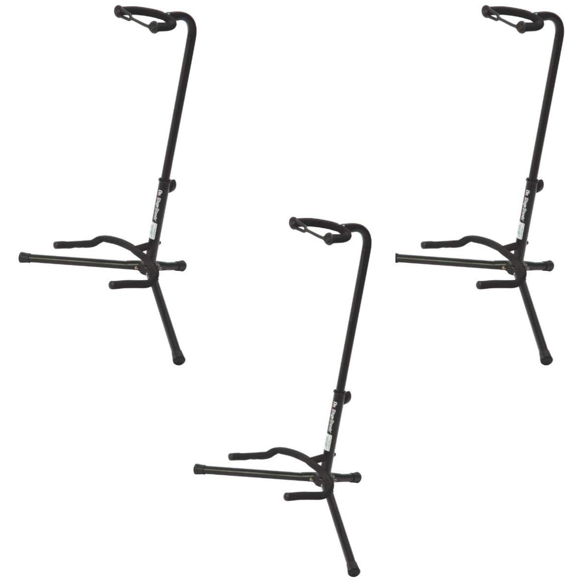 On Stage Xcg4 Velveteen Padded Tubular Guitar Stand   (3 Pack)