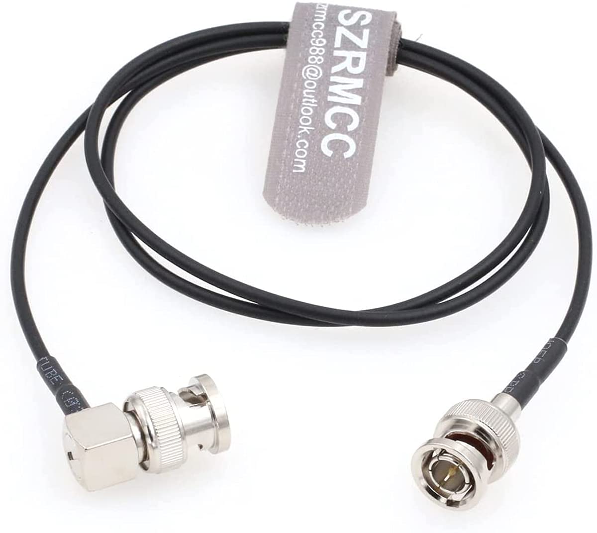 Szrmcc Sdi Cable Bnc To Bnc Right Angle 3G Hd Sdi Cable Rg174 75Ohm Thin Flex Coaxial Video Cable For Sony Fs5 Fx6 Atomos Shogun