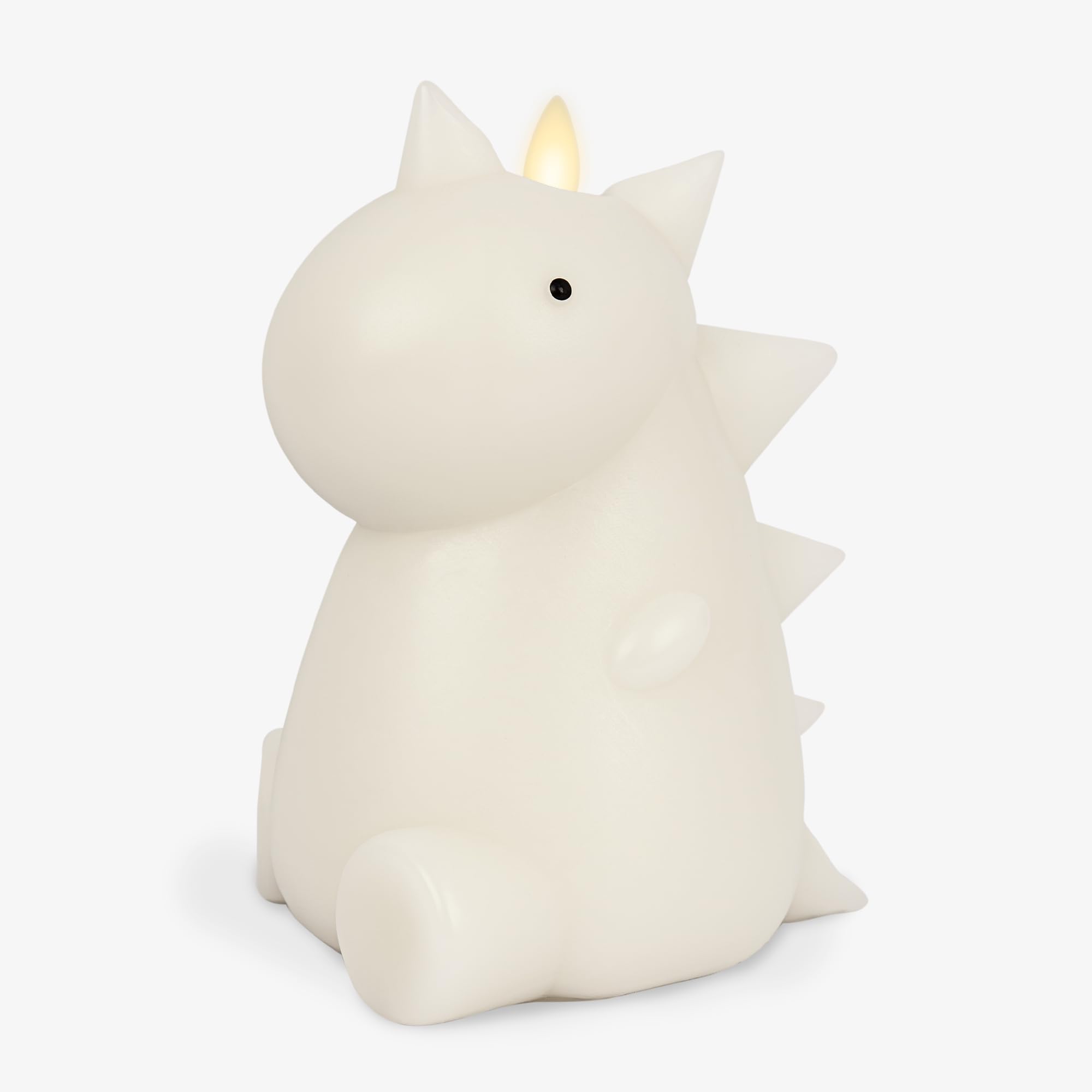 Luminara Flameless Candle Dinosaur Figural Color Changing Moving Flame Led Candle Real Unscented Wax With 18 Button Remote Contr