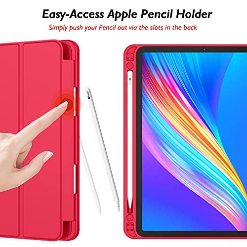 Imieet Ipad Pro 11 Inch Case M4 (2024 5Th Generation) With Pencil Holder, [Support Pencil Pro And Pencil (Usb C)],Trifold Stand