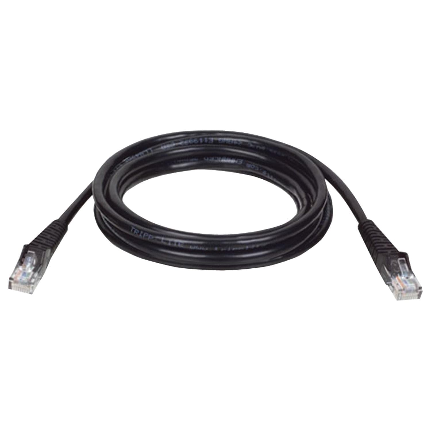 Tripp Lite Cat5e 350MHz Snagless Molded Patch Cable (RJ45 M/M) - Black, 100-ft.(N001-100-BK)