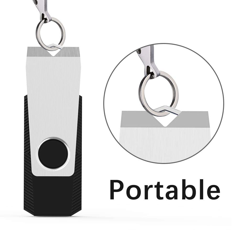 Aiibe 64Gb Flash Drive 50 Pack Usb Flash Drive 64Gb Usb Drive Bulk Thumb Drives Usb 2.0 Memory Stick Zip Drive Usb 64Gb Multipack, Black