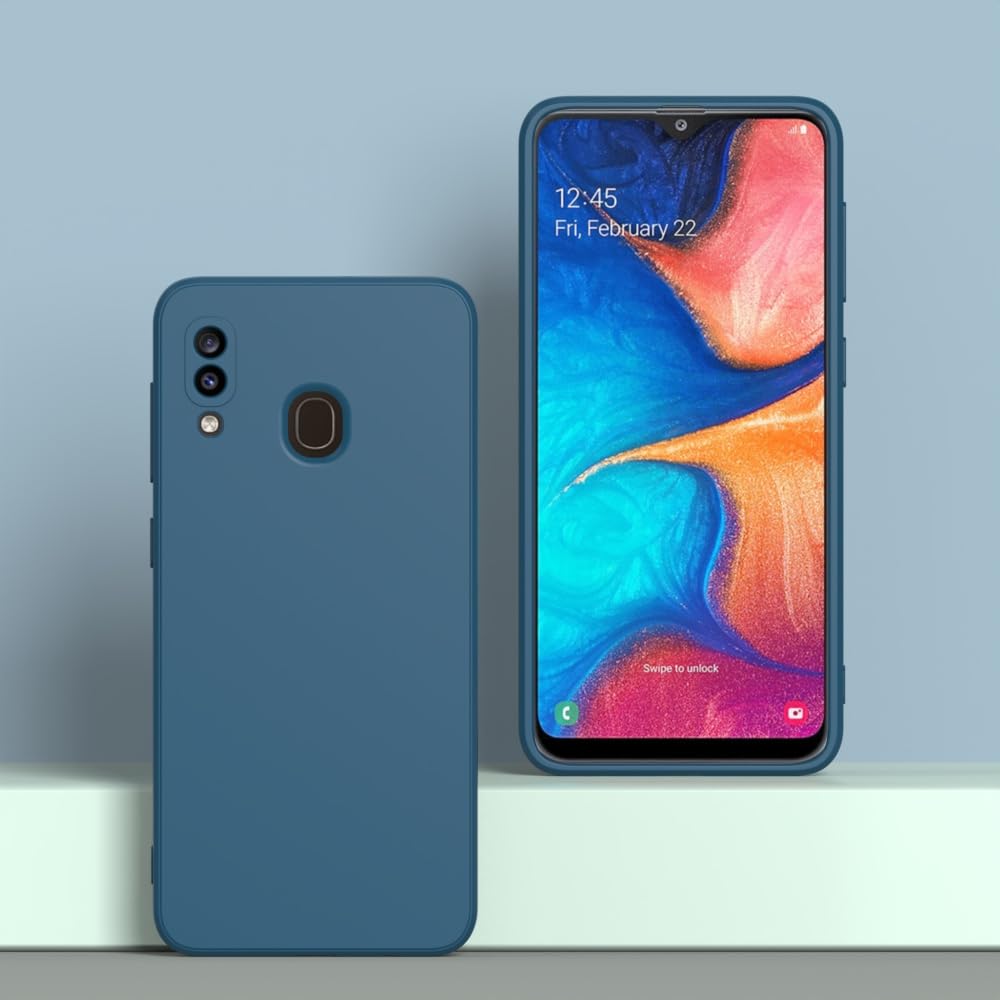 Wogroo For Samsung Galaxy A20 Case Dark Blue, A30 Case Scratch Resistant With Soft Touch, Slim Thin Phone Cover For Samsung Gala