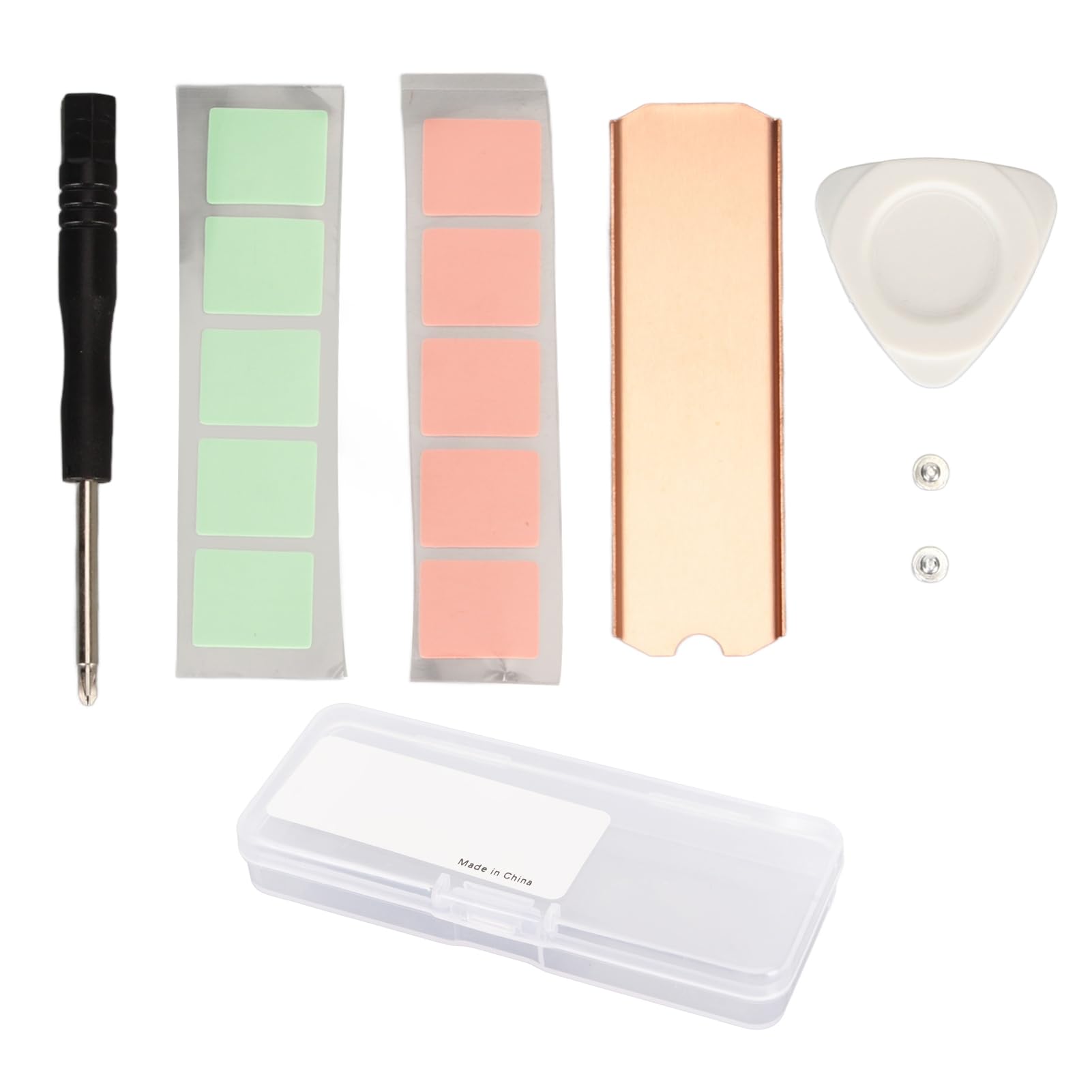 M.2 2280 Ssd Copper Heat Sink, Ssd Heatsink With Silicone Thermal Pad For Pro Sn850 Sn750 Firecuda 530 Crucial P2 P5 Plus For M.